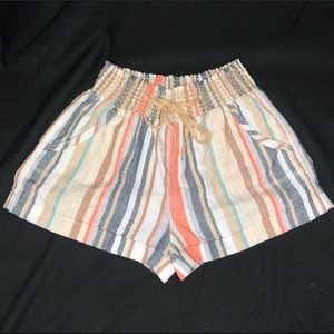 Woven striped shorts sz Lg